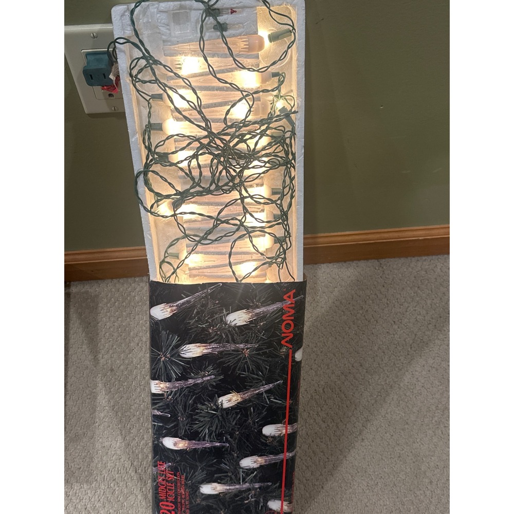 Christmas Midget Lite Lights Icicle Set Lot of 4 Sets
